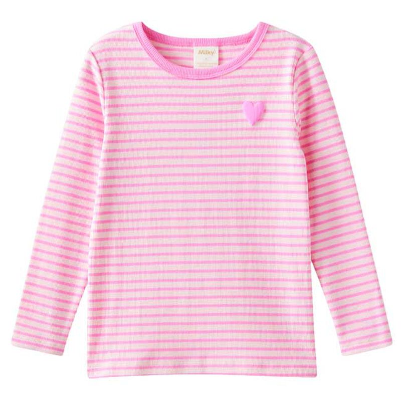 Milky Tickled Pink Stripe Tee image number 0